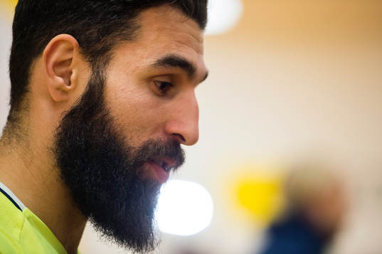 Jimmy Durmaz deltar i mixed zone
