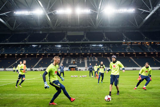 Robin Olsen, Victor Nilsson Lindelöf och Kristoffer