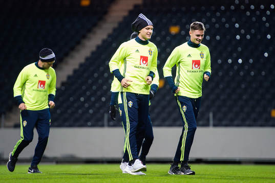 Albin Ekdal och Mikael Lustig