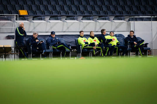 förbundskapten Janne Andersson, Mikael Lustig, Sebastian