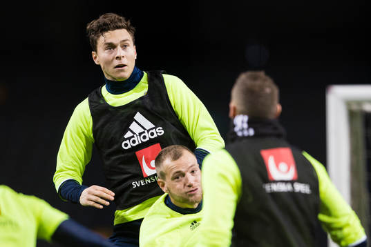 Sveriges John Guidetti och Victor Nilsson Lindelöf