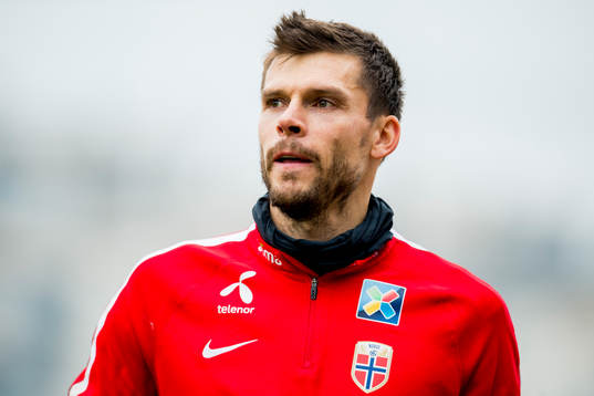Goalkeeper Rune Aliening Jarstein of Norway