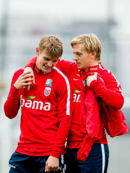 Martin Ødegaard and Mats Møller Dæhli of Norway