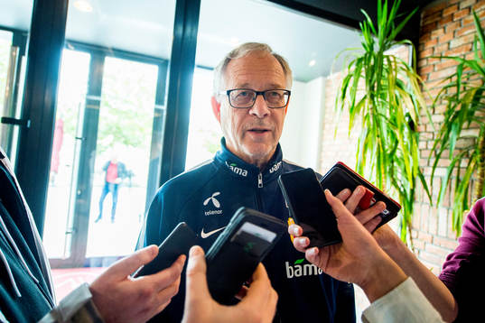 Lars Lagerbäck, head coach of Norway
