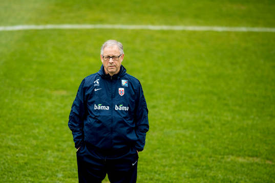 Lars Lagerbäck, head coach of Norway