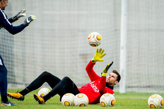 Goalkeeper Rune Almenning Jarstein of Norway