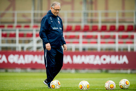 Lars Lagerbäck, head coach of Norway
