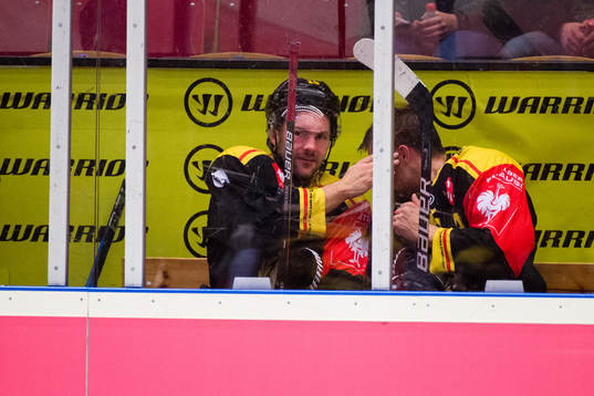 Simon Bertilsson and Lukas Kilström of Brynäs in the