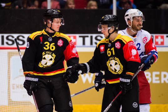 Linus Ölund of Brynäs and Juuso Ikonen of Brynäs