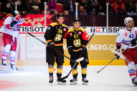 Linus Ölund of Brynäs and Juuso Ikonen of Brynäs