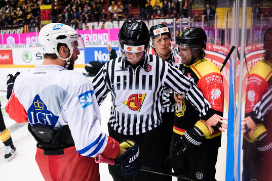 Christoph Ullmann of Adler Mannheim and /during the CHL