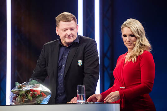 Alf Westerberg, IFK Göteborg, tar emot priset Årets