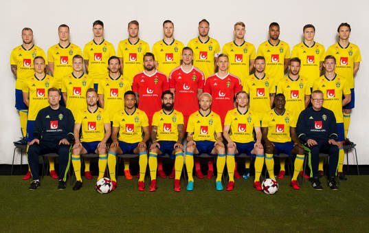 Lagbild av Sveriges fotbollslandslag