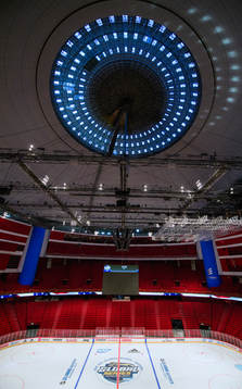 En bild på Globen innan NHL-laget Ottawa Senators