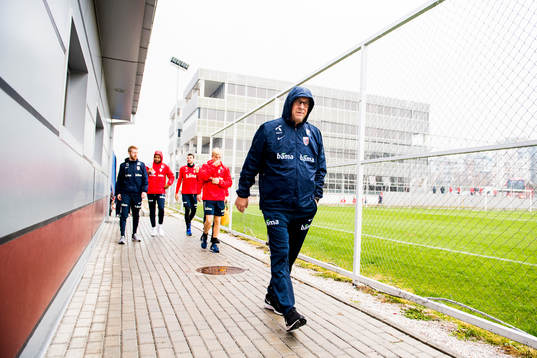 Lars Lagerbäck, head coach of Norway