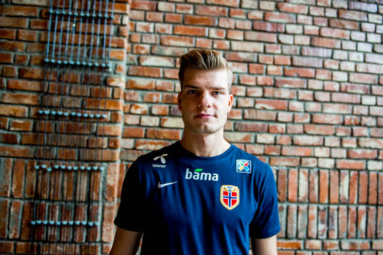 Alexander Sørloth of Norway poses for a portrait