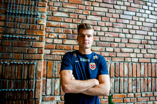 Alexander Sørloth of Norway poses for a portrait