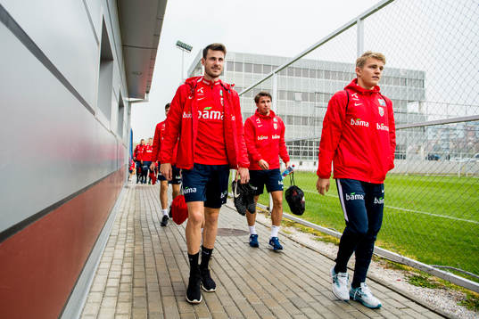 Håvard Nordtveit, Anders Trondsen and Martin Ødegaard of