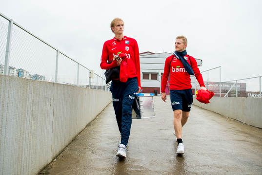 Morten Thorsby and Mats Møller Dæhli of Norway
