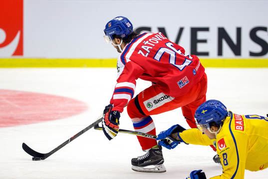 Tjeckiens Martin Zatovic och Sveriges Johan Fransson