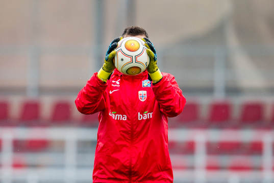 Goalkeeper Rune Almenning Jarstein of Norway