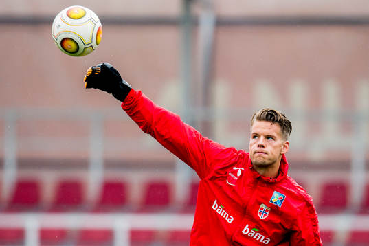Goalkeeper Ørjan Nyland of Norway