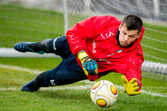 Goalkeeper Rune Almenning Jarstein of Norway