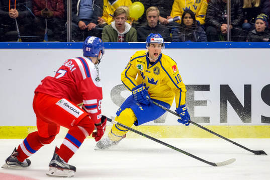 Tjeckiens Jakub Nakladal och Sveriges Joakim Lindström