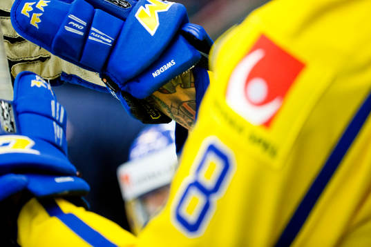 Sveriges Johan Franssons tatuerade arm