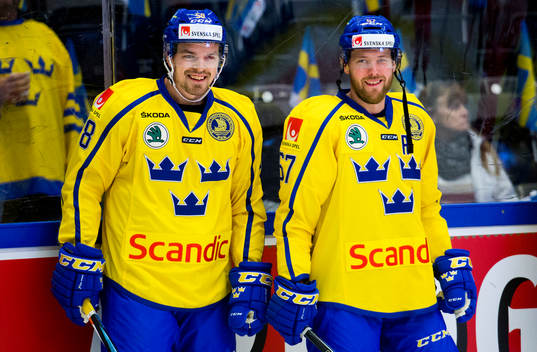 Sveriges Anton Lander och Linus Omark