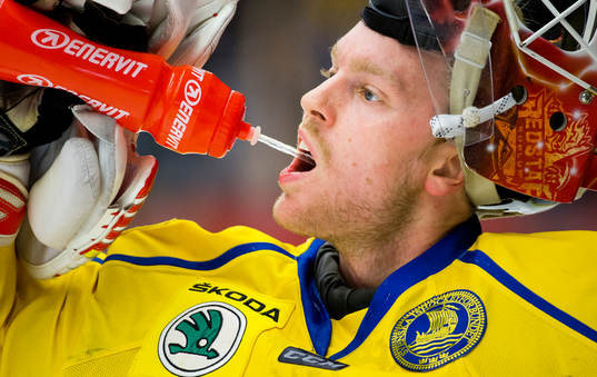 Sveriges målvakt Magnus Hellberg