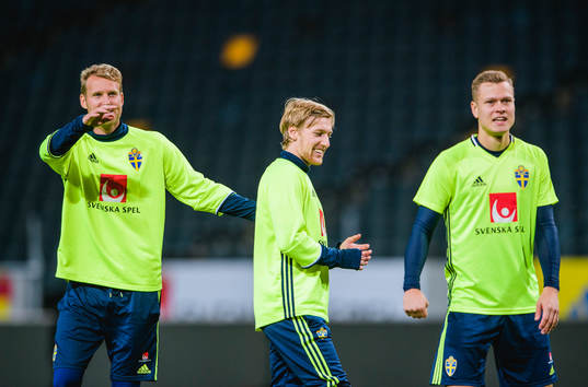 Ola Toivonen, Emil Forsberg och Viktor Claesson