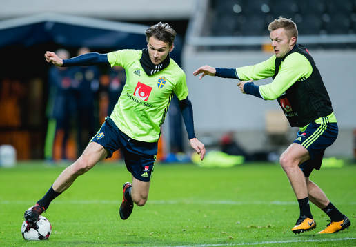 Albin Ekdal och Sebastian Larsson