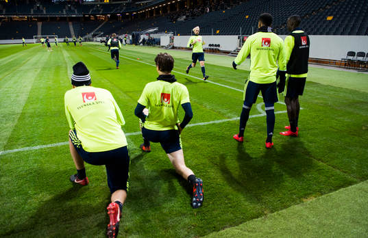Sveriges fotbollslandslags träning