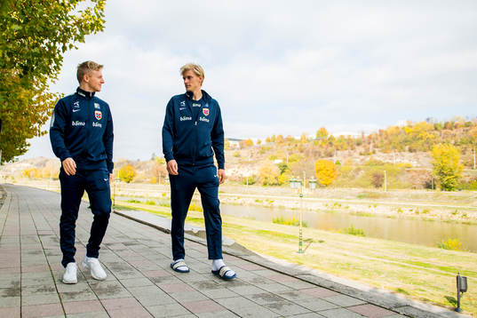 Mats Møller Dæhli and Morten Thorsby of Norway