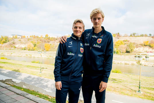 Mats Møller Dæhli and Morten Thorsby of Norway