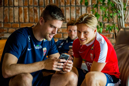 Markus Henriksen and Jonas Svensson of Norway