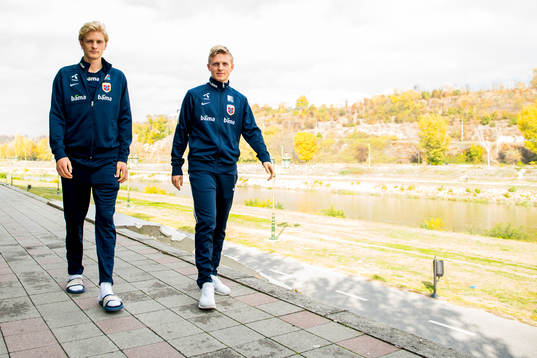 Mats Møller Dæhli and Morten Thorsby of Norway