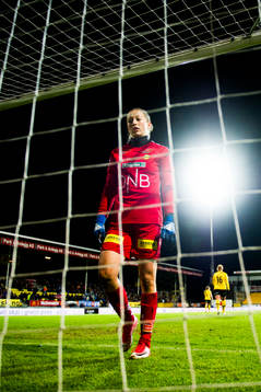 Goalkeeper Cecilie Fiskerstrand looks dejected