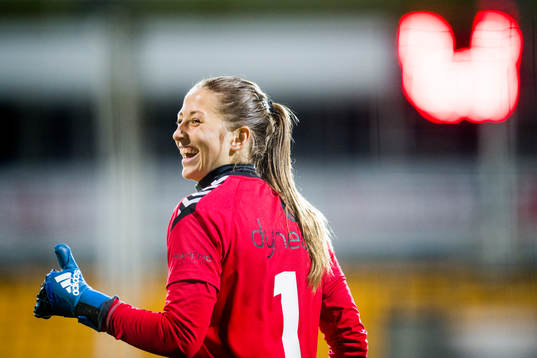 Goalkeeper Cecilie Fiskerstrand of LSK Kvinner