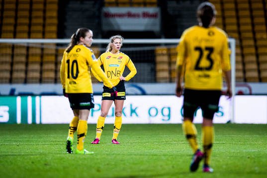 Guro Reiten and Ingrid Marie Spord of LSK Kvinner look