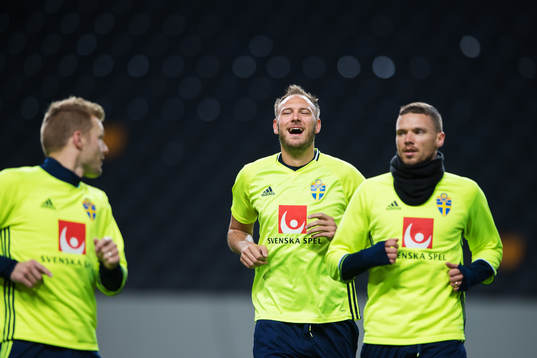 Sebastian Larsson, Andreas Granqvist och Marcus Berg