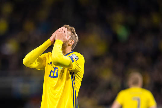 Sveriges Ola Toivonen deppar