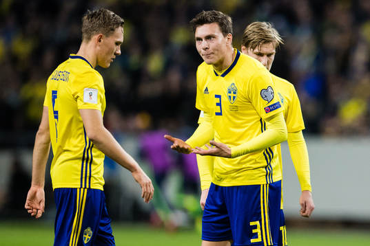 Sveriges Ludwig Augustinsson och Victor Nilsson Lindelöf