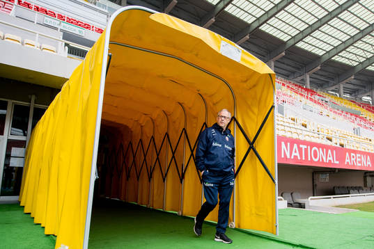 Lars Lagerbäck, head coach of Norway
