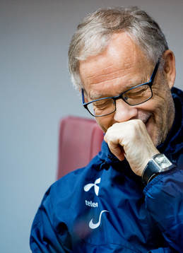 Lars Lagerbäck, head coach of Norway