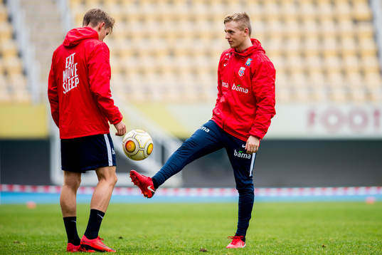 Martin Ødegaard and Mats Møller Dæhli of Norway