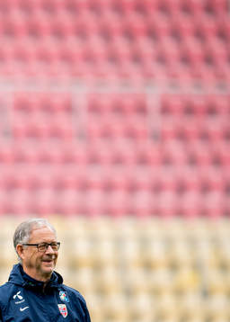 Lars Lagerbäck, head coach of Norway