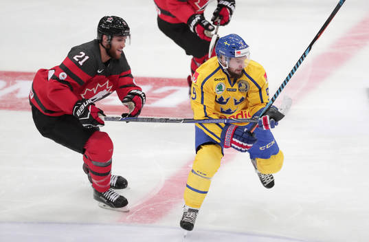 Quinton Howden #21, Canada and Robert Nilsson #9, Sweden