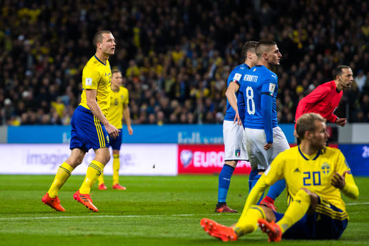 Sveriges Jakob Johansson gör 1-0